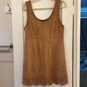 Camel brown suede Minkpink dress